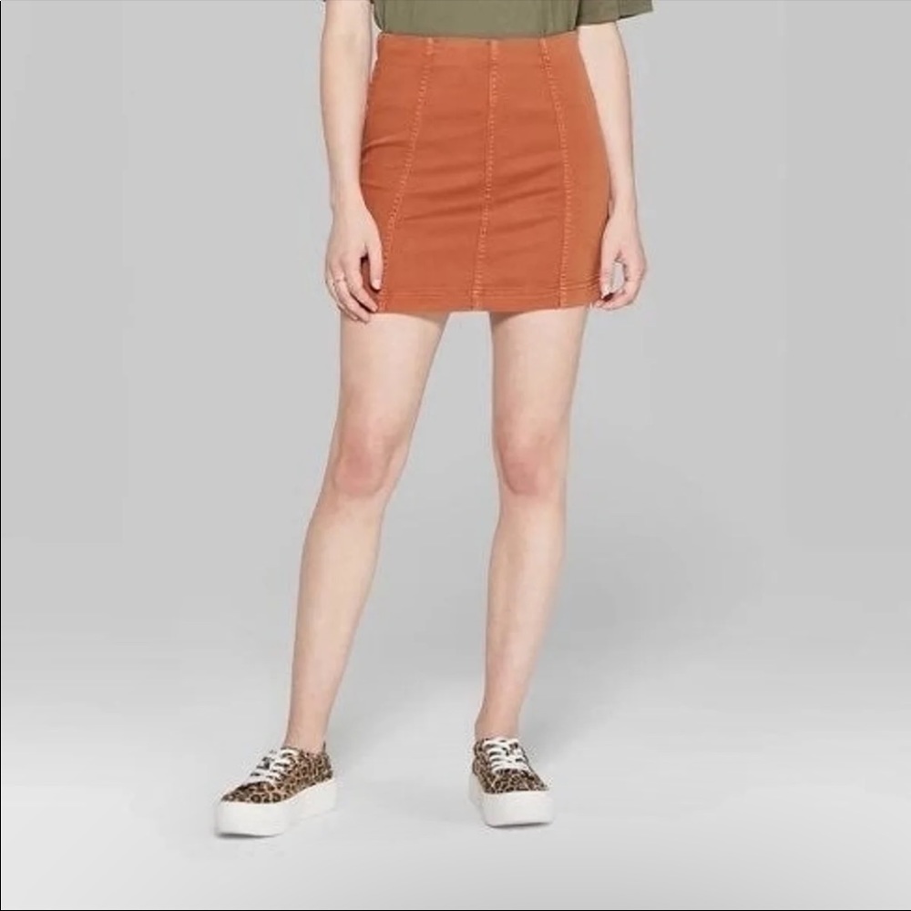 Wild Fable Rust Mini Skirt - Picture 5 of 5